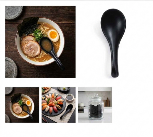 10pcs Black spoon